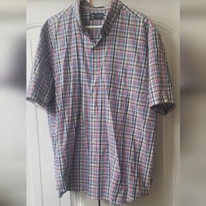 Men's Blue Plaid Shirt
